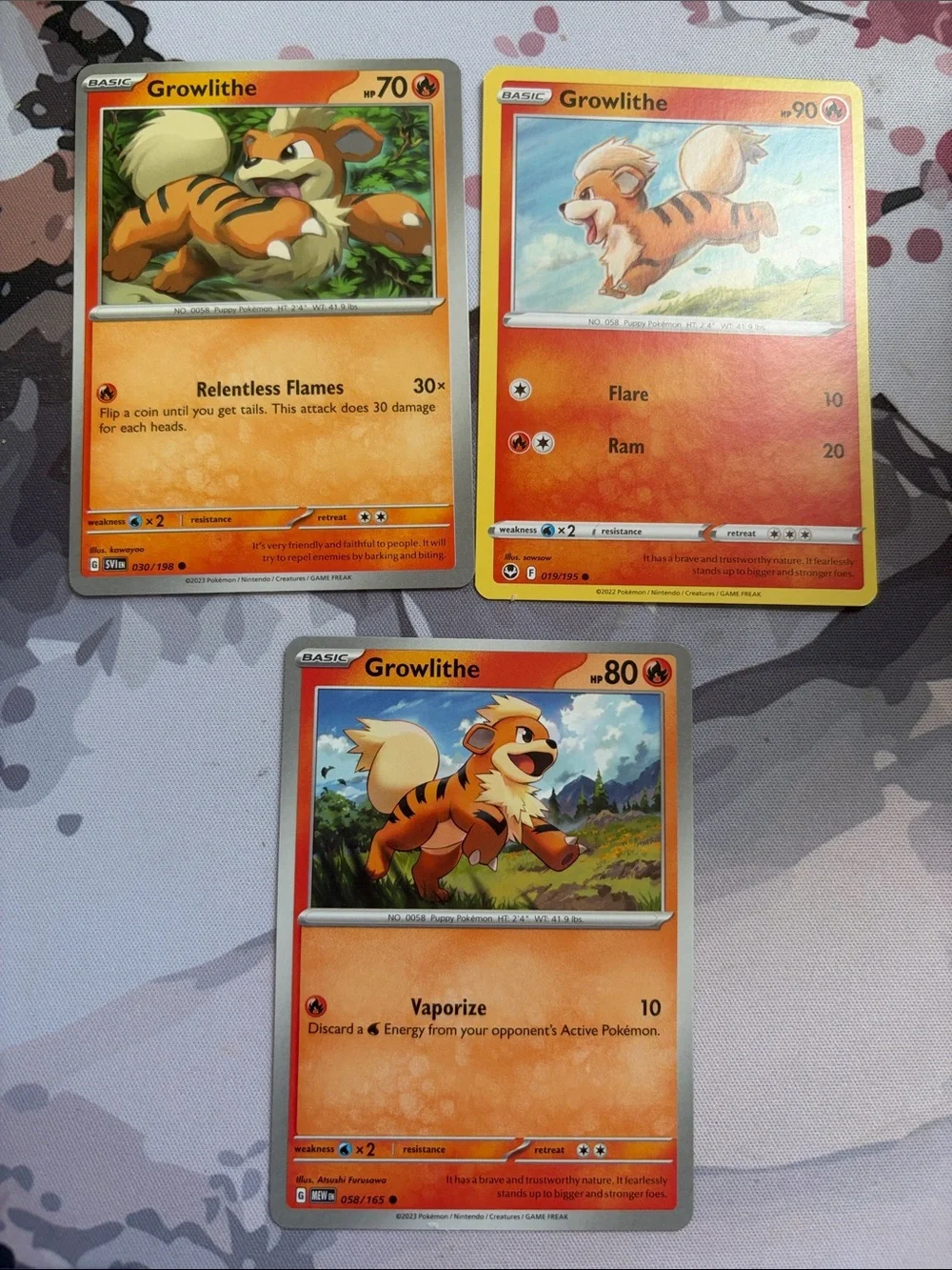 Growlithe Character Lot | 6 Pokémon Cards | ✨5/$25✨